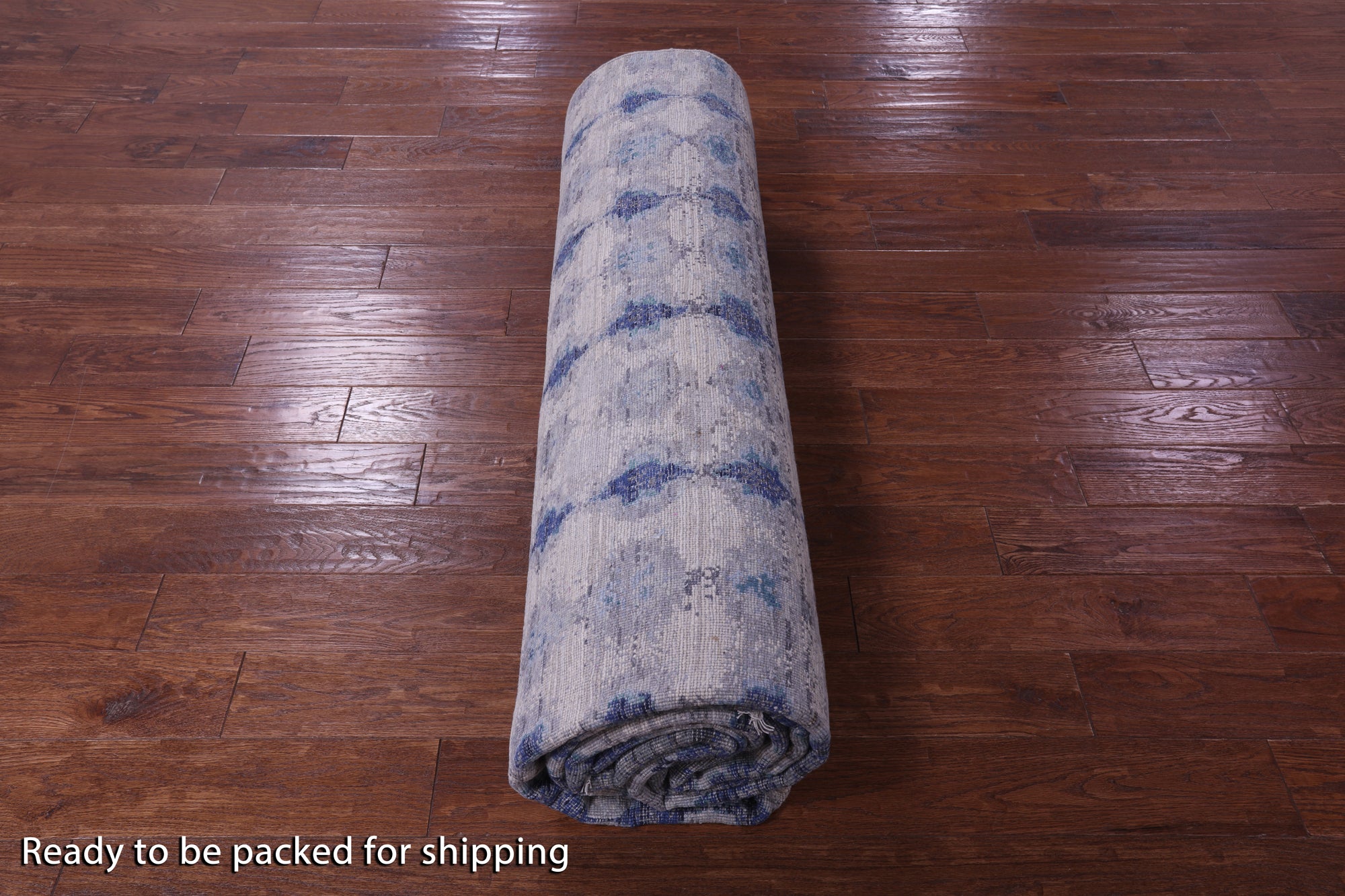 Contemporary Hand Knotted Wool & Silk Rug - 8' 8" X 12' 7"