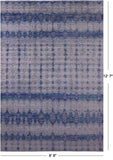 Contemporary Hand Knotted Wool & Silk Rug - 8' 8" X 12' 7"