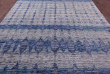 Contemporary Hand Knotted Wool & Silk Rug - 8' 8" X 12' 7"