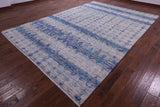 Contemporary Hand Knotted Wool & Silk Rug - 8' 8" X 12' 7"