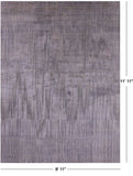Abstract Modern Hand Knotted Wool & Silk Rug - 8' 11" X 11' 11" - Golden Nile