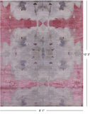 Abstract Modern Hand Knotted Wool & Silk Rug - 8' 1" X 10' 3" - Golden Nile