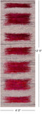 Abstract Contemporary Hand Knotted Wool & Silk Runner Rug - 4' 0" X 12' 5" - Golden Nile