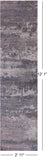 Abstract Contemporary Hand Knotted Wool & Silk Runner Rug - 2' 11" X 12' 1" - Golden Nile