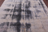 Abstract Contemporary Hand Knotted Wool & Silk Rug - 8' 0" X 10' 2" - Golden Nile