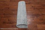 Grey Persian Heriz Serapi Handmade Wool & Silk Rug - 8' 1" X 10' 1"