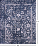 Grey Persian Hand Knotted Wool & Silk Rug - 8' 2" X 10' 3" - Golden Nile