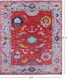 Turkish Oushak Hand Knotted Wool Rug - 8' 6" X 10' 2" - Golden Nile