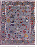 Grey Turkish Oushak Handmade Wool Rug - 9' 2" X 12' 0" - Golden Nile