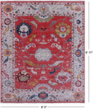 Turkish Oushak Hand Knotted Wool Rug - 8' 5" X 9' 11" - Golden Nile