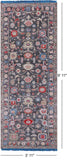 Grey Turkish Oushak Handmade Wool Runner Rug - 3' 11" X 9' 11" - Golden Nile