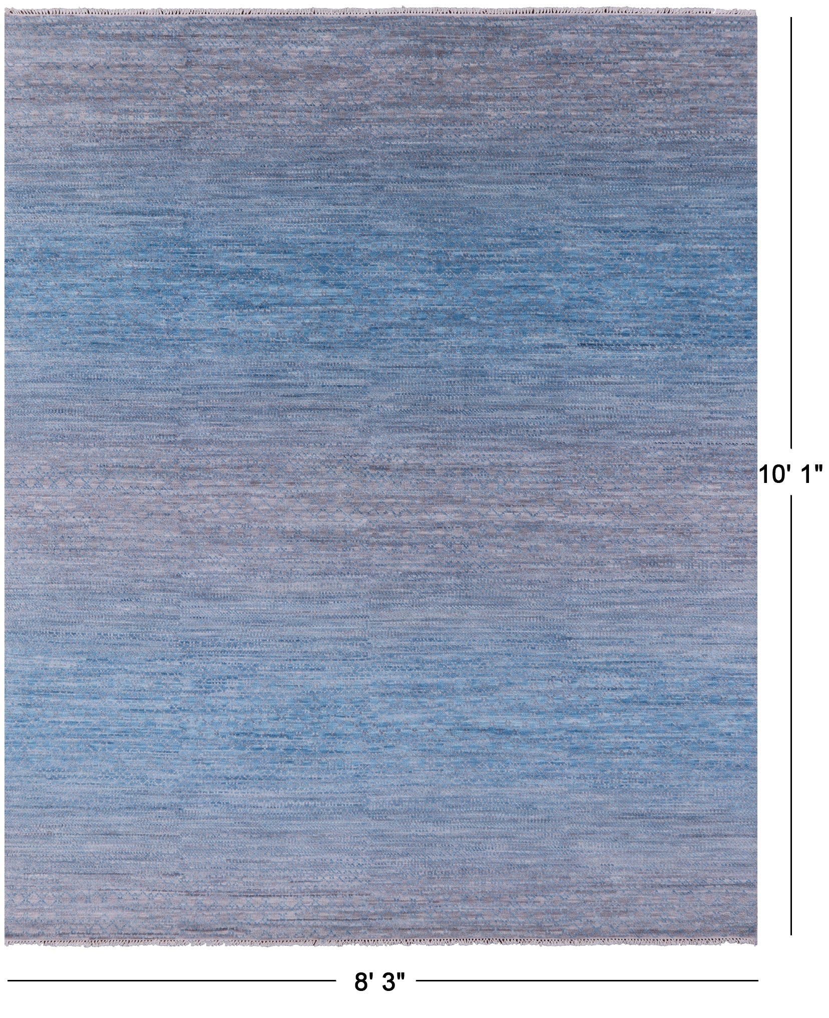 Savannah Grass Hand Knotted Wool Rug - 8' 3" X 10' 1" - Golden Nile