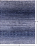 Savannah Grass Hand Knotted Wool Rug - 8' 1" X 9' 10" - Golden Nile
