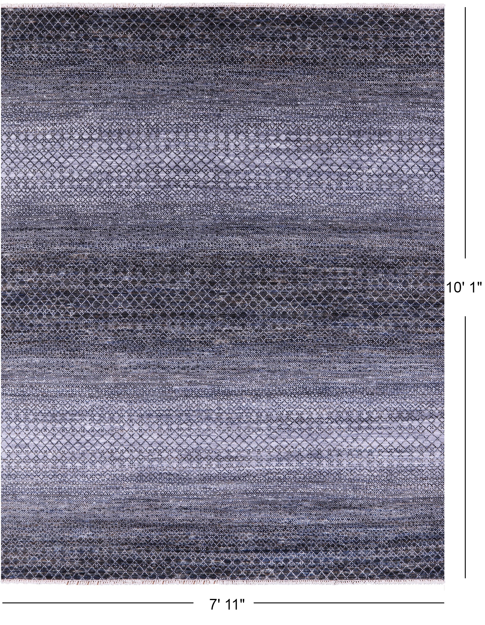 Savannah Grass Hand Knotted Wool Rug - 7' 11" X 10' 1" - Golden Nile