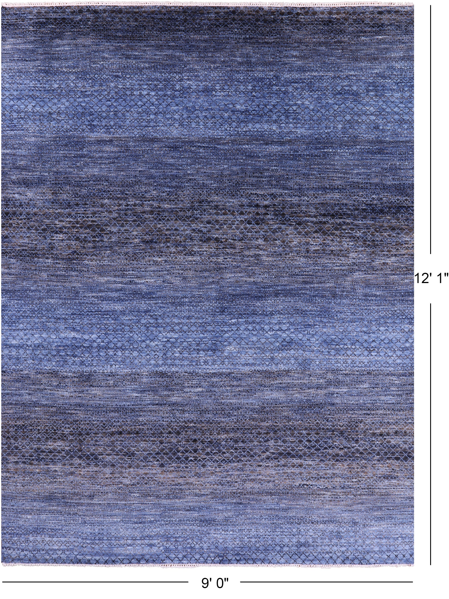 Savannah Grass Hand Knotted Wool Rug - 9' 0" X 12' 1" - Golden Nile