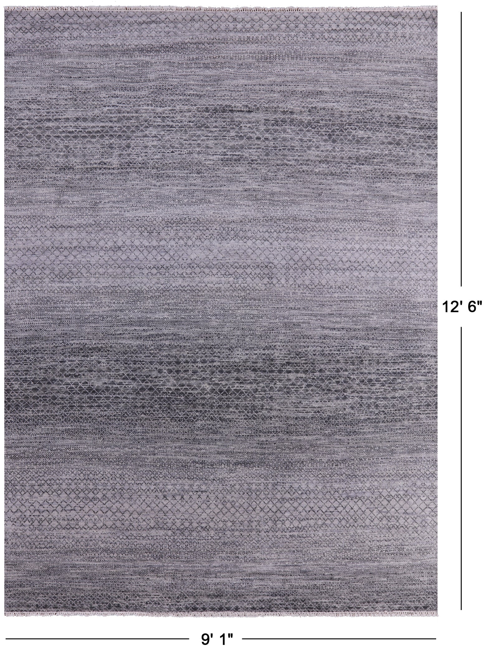 Savannah Grass Hand Knotted Wool Rug - 9' 1" X 12' 6" - Golden Nile