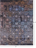 Abstract Modern Handmade Wool & Silk Rug - 9' 1" X 12' 3" - Golden Nile