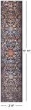 Abstract Contemporary Hand Knotted Wool & Silk Runner Rug - 2' 6" X 11' 11" - Golden Nile