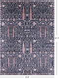 Grey Persian Ziegler Hand Knotted Wool & Silk Rug - 8' 9" X 12' 1" - Golden Nile