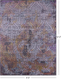 Contemporary Handmade Wool & Silk Rug - 9' 0" X 12' 2" - Golden Nile