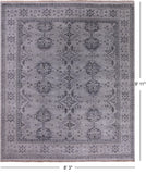 Turkish Oushak Hand Knotted Wool Rug - 8' 3" X 9' 11" - Golden Nile