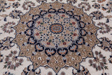 Ivory Persian Nain Hand Knotted Wool & Silk Rug - 10' 7" X 17' 5"