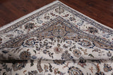 Ivory Persian Nain Hand Knotted Wool & Silk Rug - 10' 7" X 17' 5"