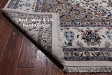 Ivory Persian Nain Hand Knotted Wool & Silk Rug - 10' 7" X 17' 5"