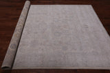 White Wash Peshawar Hand Knotted Wool Rug - 6' 0" X 9' 2"