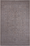 White Wash Peshawar Hand Knotted Wool Rug - 6' 0" X 9' 2"