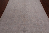 White Wash Peshawar Hand Knotted Wool Rug - 6' 0" X 9' 2"