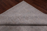 White Wash Peshawar Hand Knotted Wool Rug - 6' 0" X 9' 2"