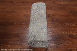 Grey Persian Fine Serapi Hand Knotted Wool Rug - 6' 1" X 9' 0"