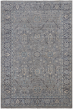 Grey Persian Fine Serapi Hand Knotted Wool Rug - 6' 1" X 9' 0"