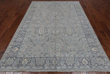 Grey Persian Fine Serapi Hand Knotted Wool Rug - 6' 1" X 9' 0"