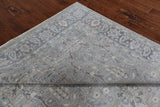 Grey Persian Fine Serapi Hand Knotted Wool Rug - 6' 1" X 9' 0"