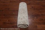 Ivory White Wash Peshawar Hand Knotted Wool Rug - 10' 0" X 13' 8"