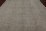 Ivory White Wash Peshawar Hand Knotted Wool Rug - 10' 0" X 13' 8"