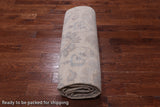 Ivory Peshawar Hand Knotted Wool Rug - 9' 10" X 13' 7"