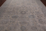 Ivory Peshawar Hand Knotted Wool Rug - 9' 10" X 13' 7"