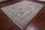 SUPER SALE Grey Peshawar Handmade Wool Rug - 9' 4" X 11' 11"