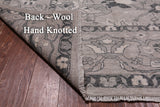 SUPER SALE Grey Peshawar Handmade Wool Rug - 9' 4" X 11' 11"
