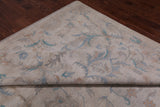 Ivory White Wash Peshawar Hand Knotted Wool Rug - 9' 11" X 13' 11"