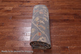 Grey Turkish Oushak Handmade Wool Rug - 10' 1" X 13' 8"