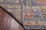 Grey Turkish Oushak Handmade Wool Rug - 10' 1" X 13' 8"