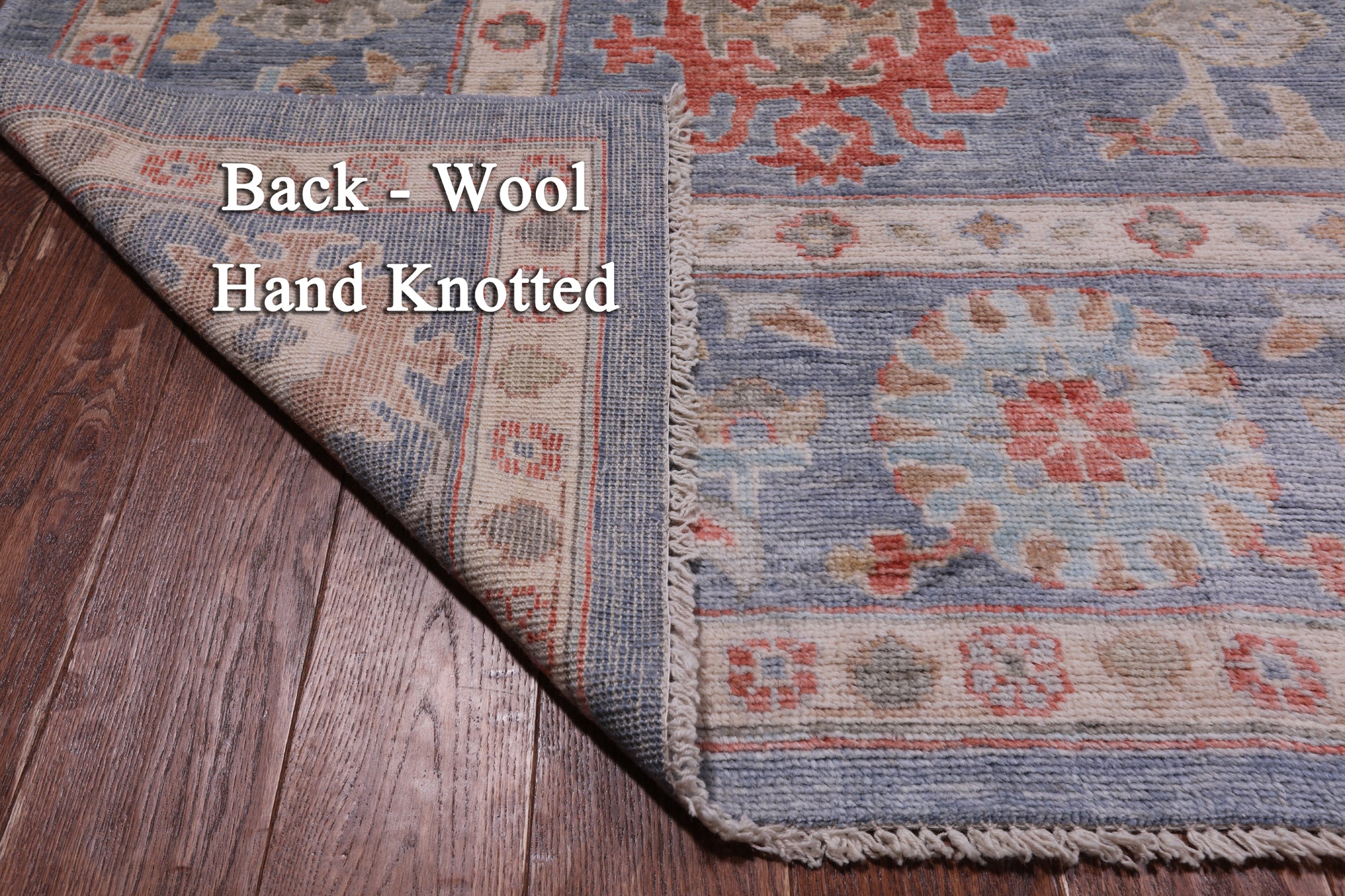 Grey Turkish Oushak Hand Knotted Wool Rug - 9' 0" X 11' 8"