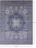 Geometric Persian Mamluk Hand Knotted Wool Rug - 8' 10" X 11' 7" - Golden Nile