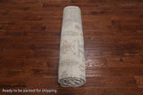 Ivory White Wash Peshawar Hand Knotted Wool Rug - 7' 11" X 9' 11"