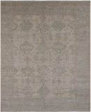 Ivory White Wash Peshawar Hand Knotted Wool Rug - 7' 11" X 9' 11"
