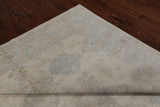 Ivory White Wash Peshawar Hand Knotted Wool Rug - 7' 11" X 9' 11"